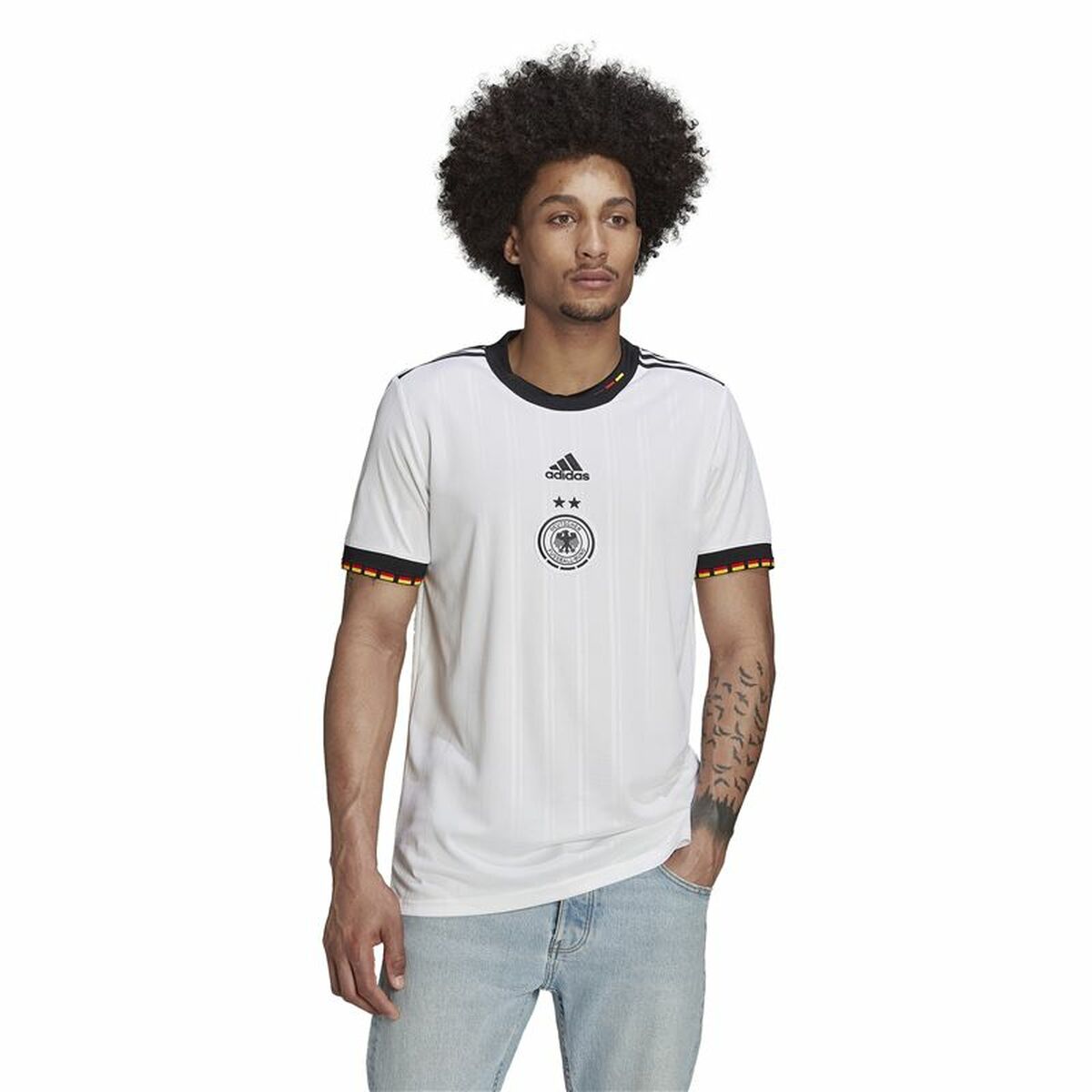 Men's Short-sleeved Football Shirt Adidas Germany 21/22-0
