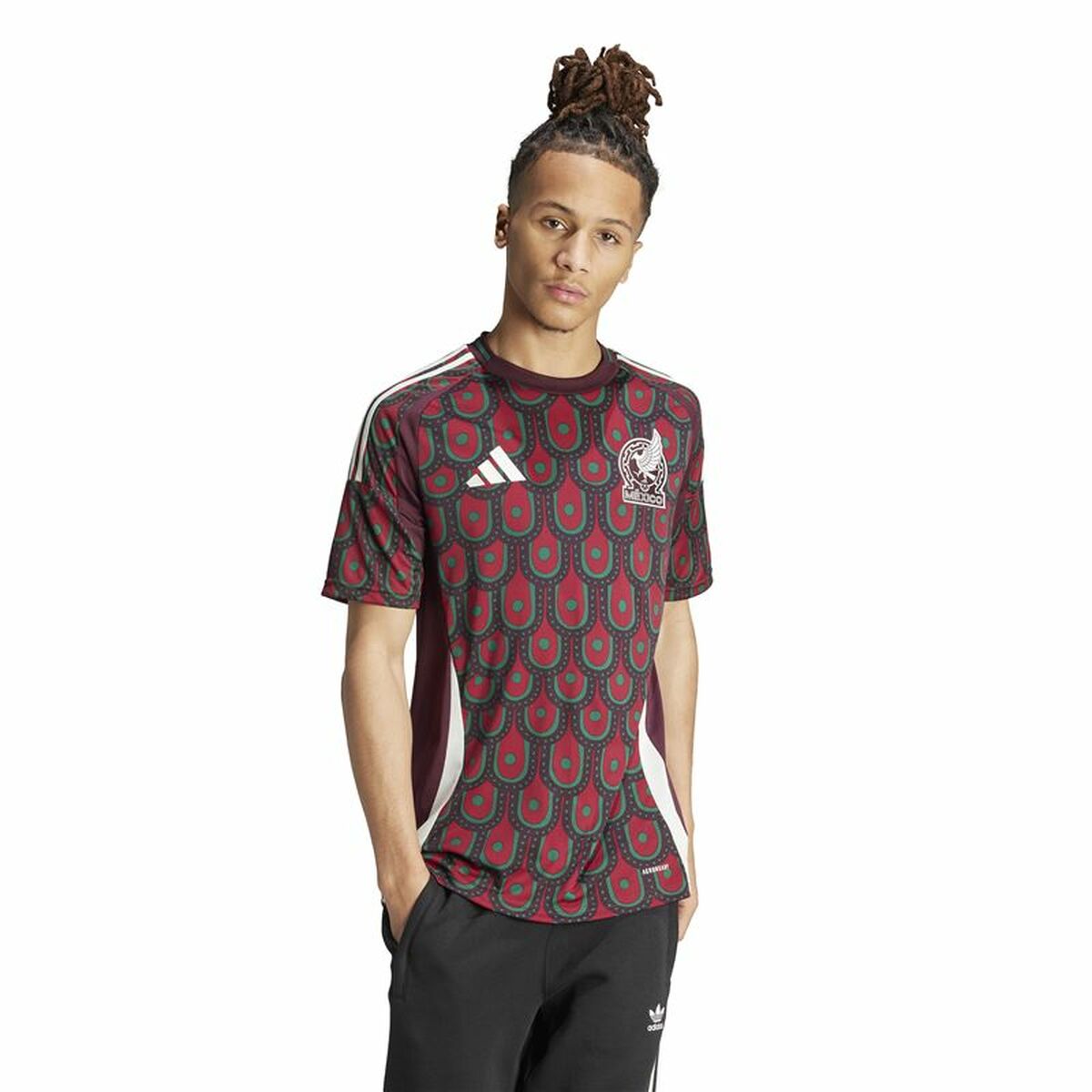 Men's Short-sleeved Football Shirt Adidas México 1ªEquipación (S)-7