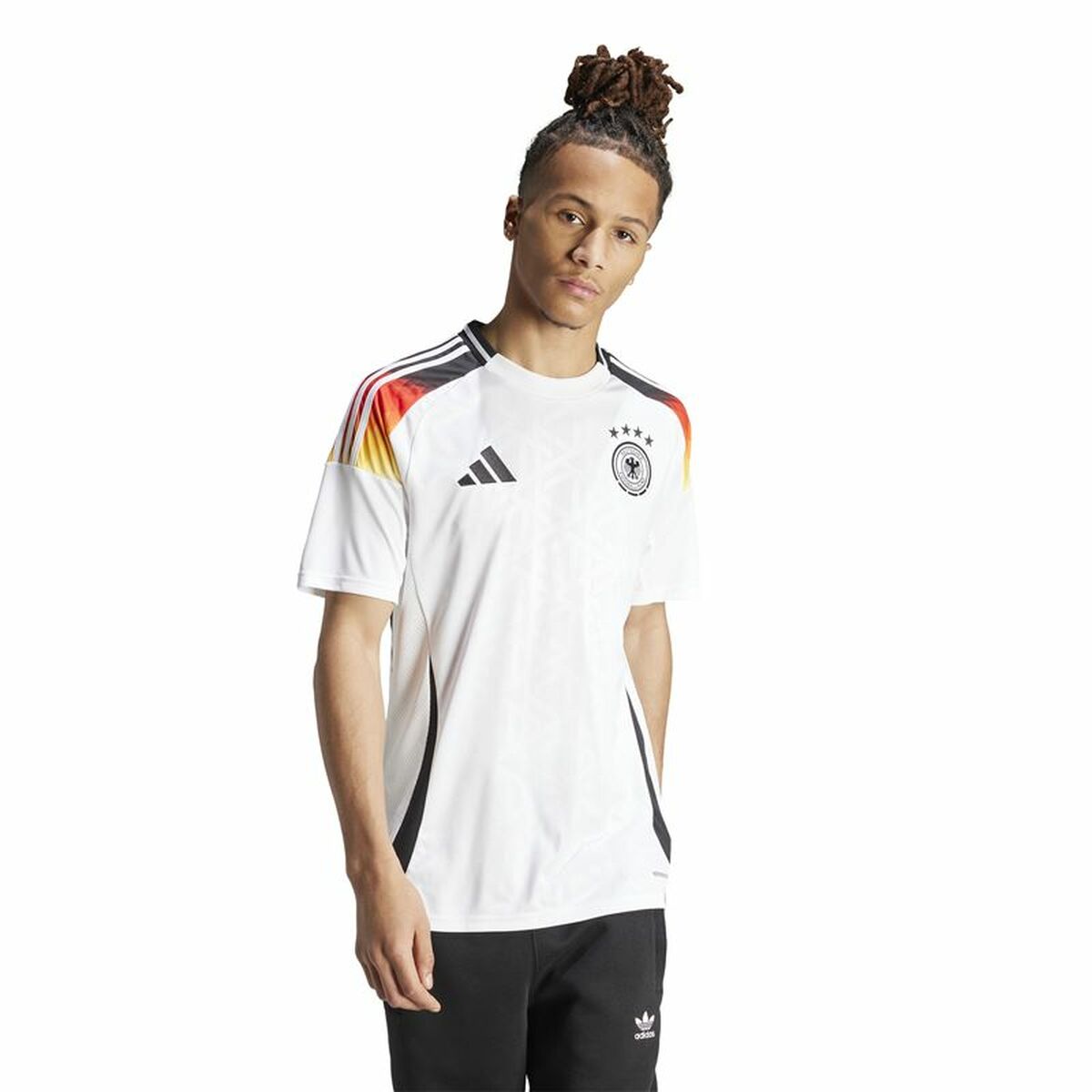 Men's Short-sleeved Football Shirt Adidas Alemania (XL)-9