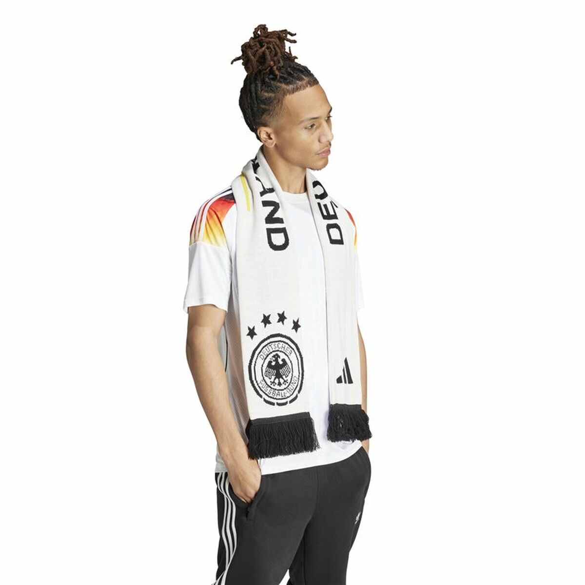 Men's Short-sleeved Football Shirt Adidas Alemania (XL)-7