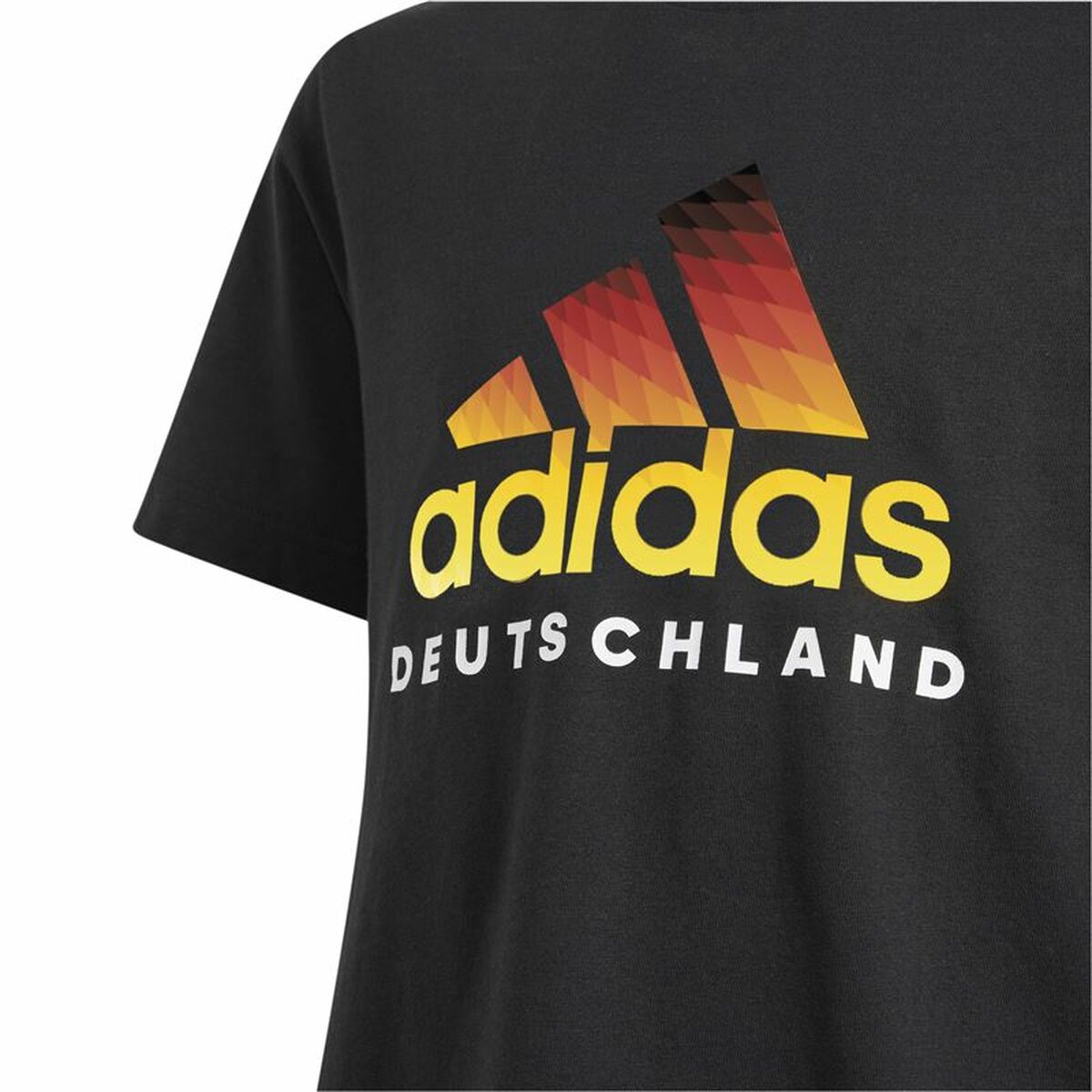 Short Sleeve T-Shirt Adidas Deutschland Black-7