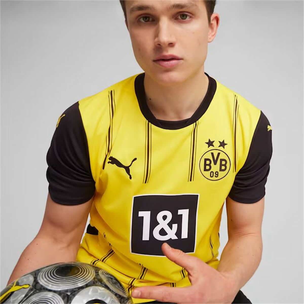 Men's Short-sleeved Football Shirt Puma Borussia-7