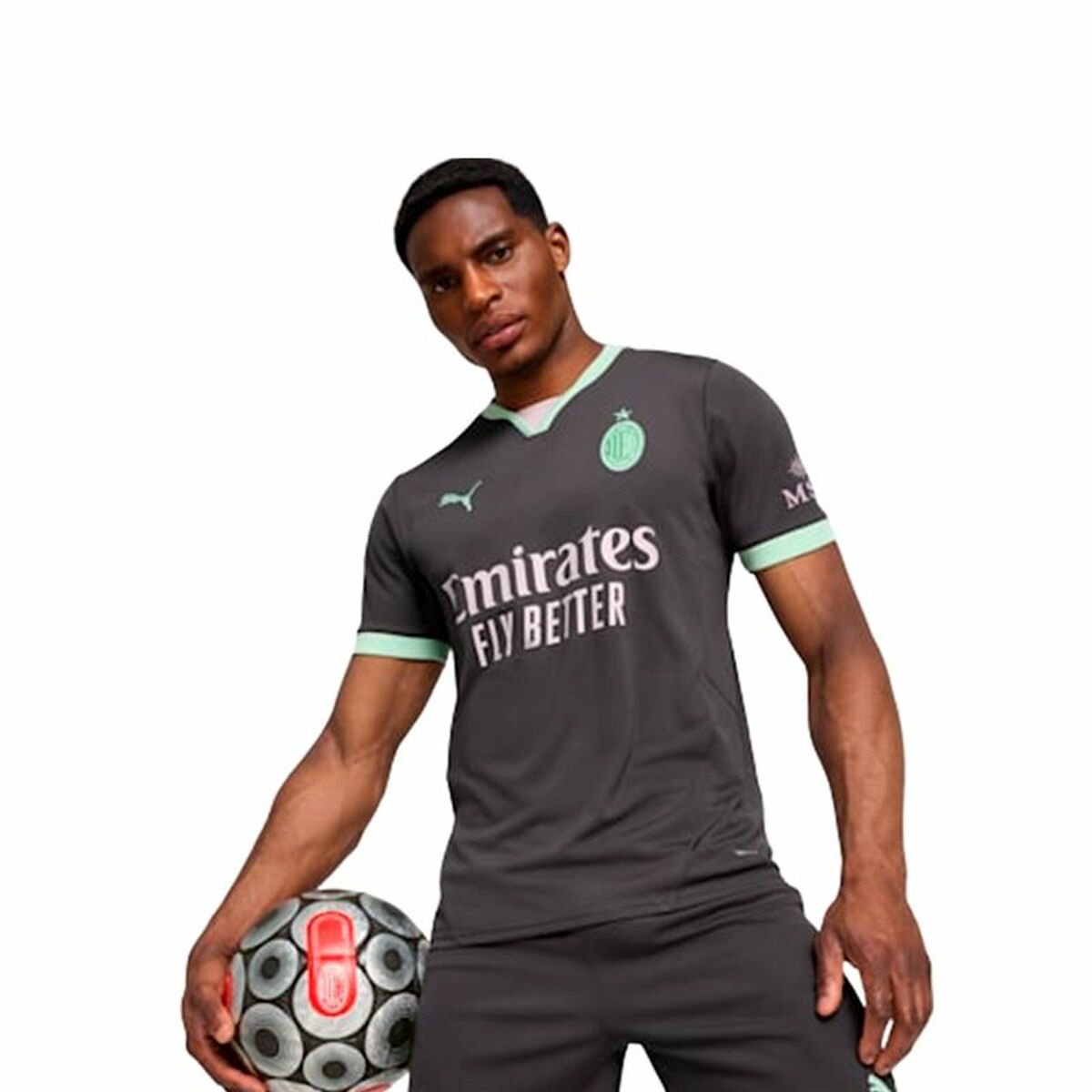 Men's Short-sleeved Football Shirt Puma AC Milan-6