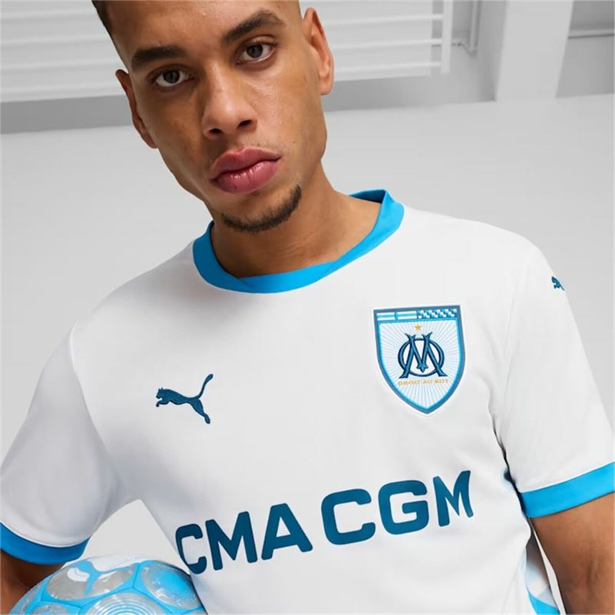 Men's Short-sleeved Football Shirt Puma Olympique de Marseille Home 24/25-6
