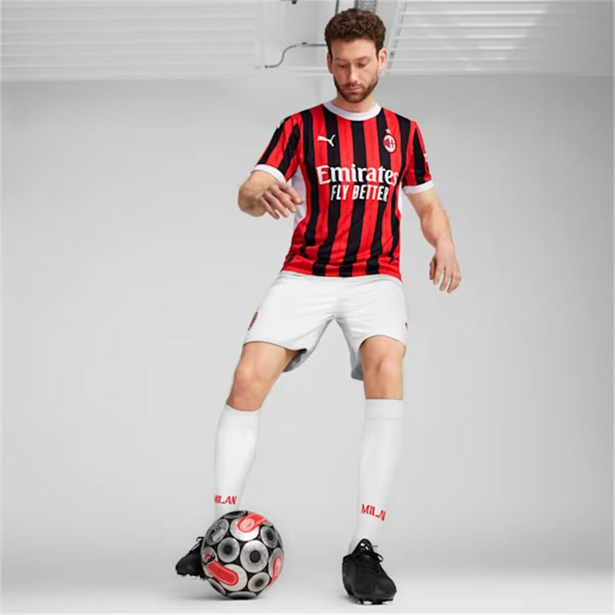 Men's Short-sleeved Football Shirt Puma AC Milan-8