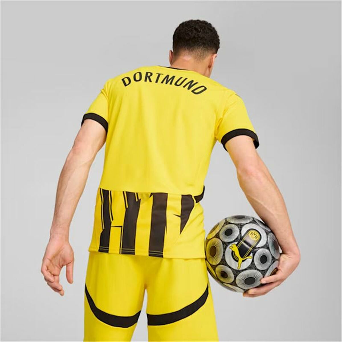 Men's Short-sleeved Football Shirt Puma Borussia Dortmund copa 24/25-6