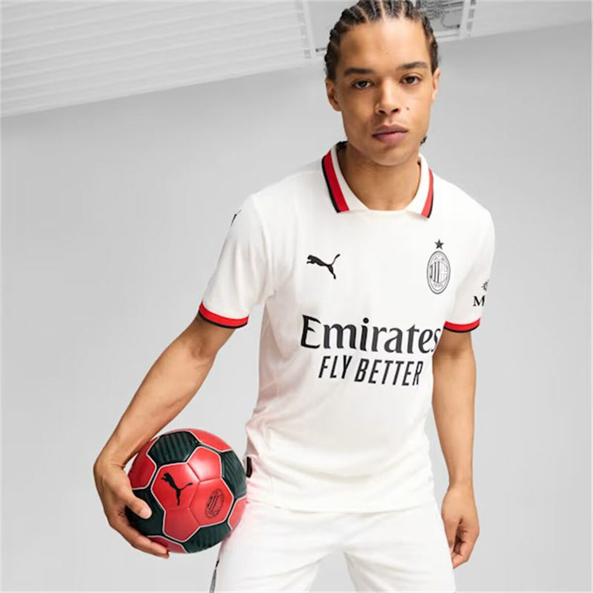 Men's Short-sleeved Football Shirt Puma AC Milan-5