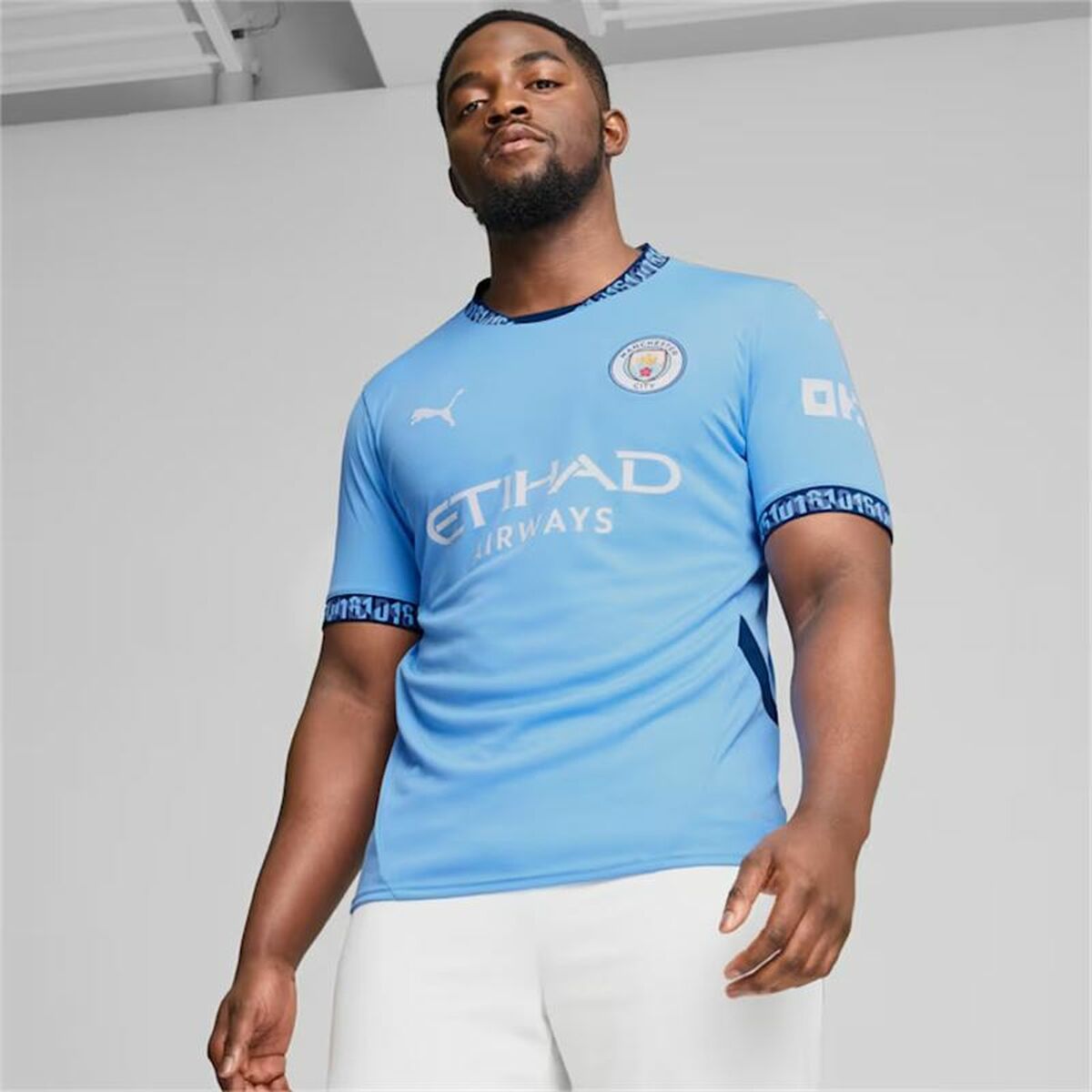 Men's Short-sleeved Football Shirt Puma Manchester City 24/25 1ª-9