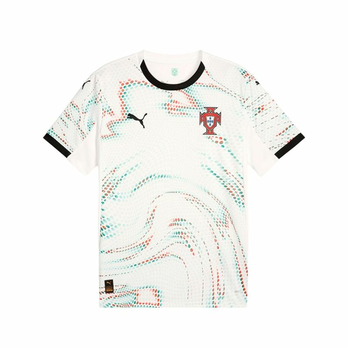 Men's Short-sleeved Football Shirt Puma Portugal Away Repl White-0