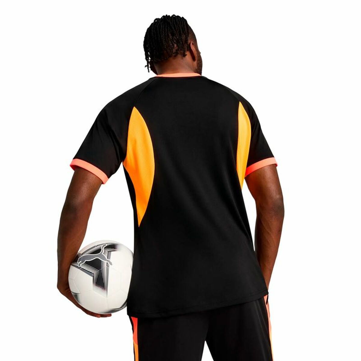 Men's Short-sleeved Football Shirt Puma Individualliga Black-5