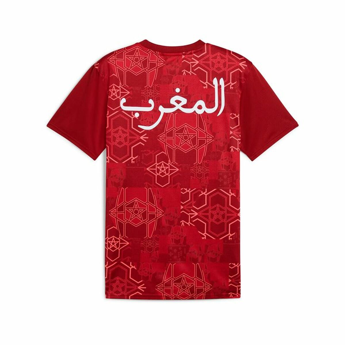 Men's Short-sleeved Football Shirt Puma Marruecos Prematch Ss Red-7