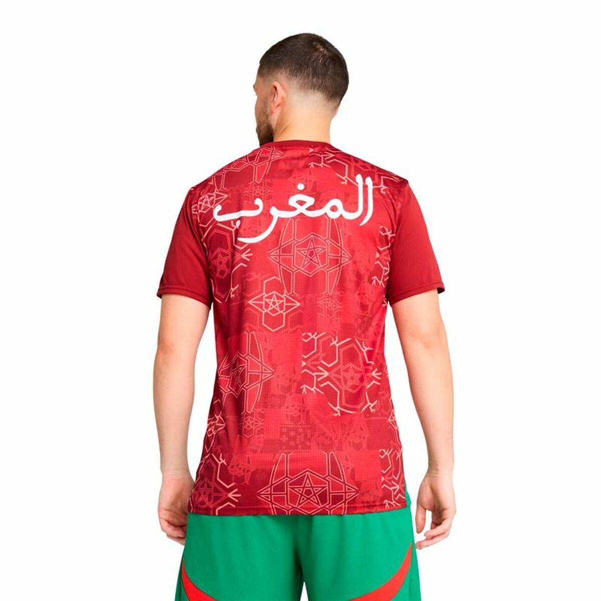 Men's Short-sleeved Football Shirt Puma Marruecos Prematch Ss Red-5