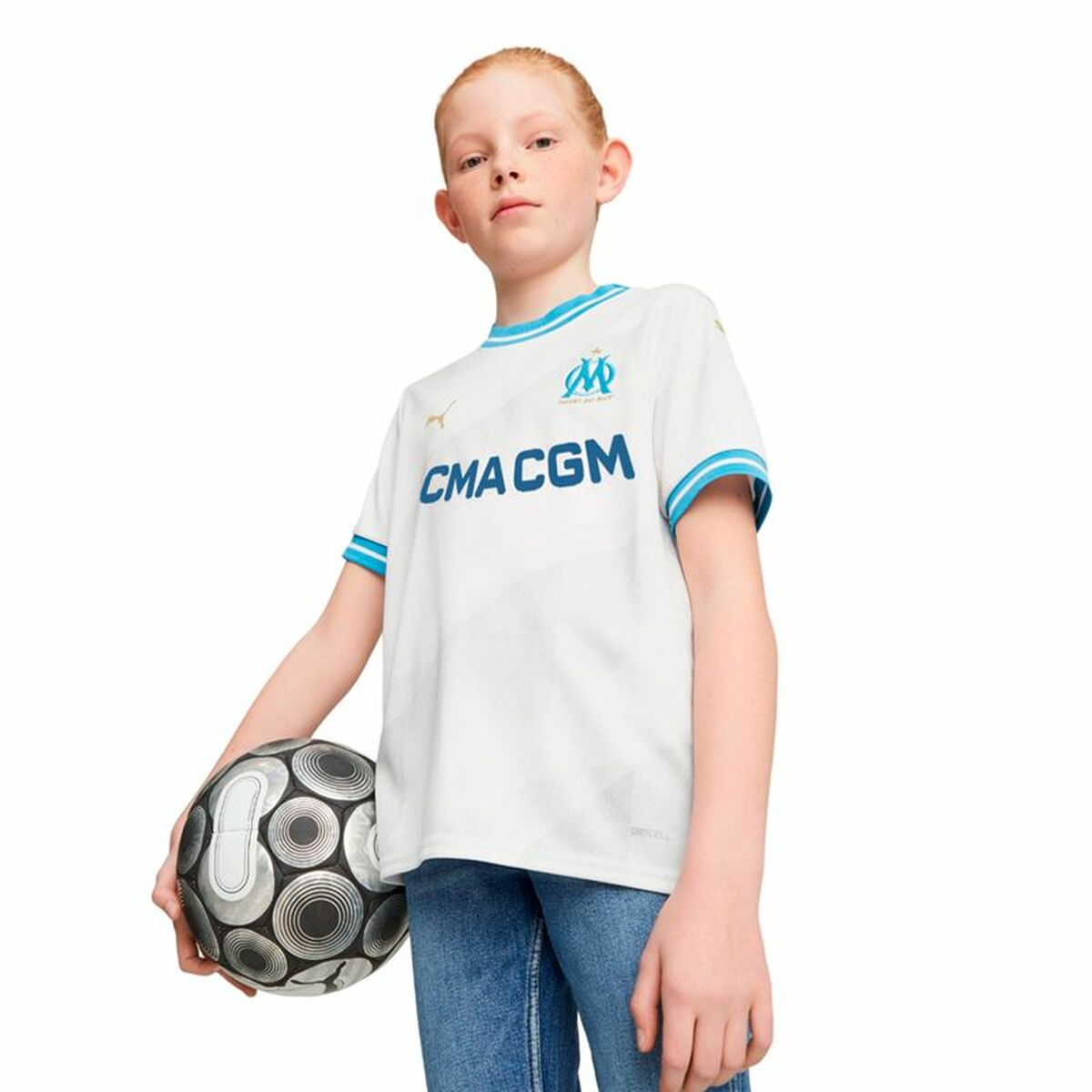 Child's Short Sleeve T-Shirt Puma Olympique de Marsella-6