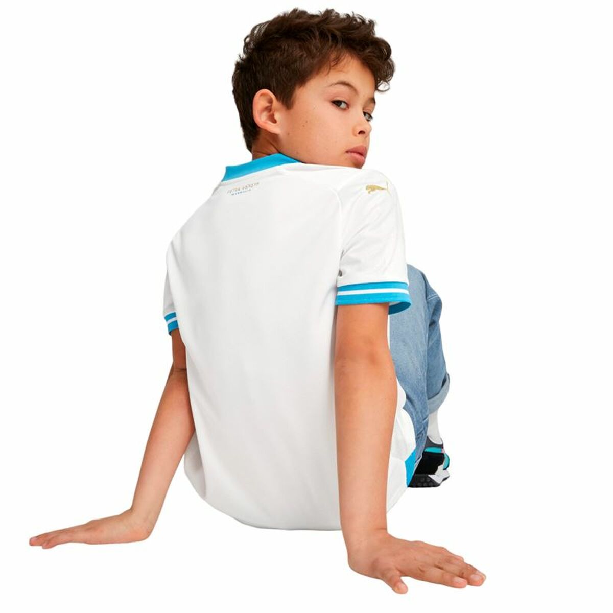 Child's Short Sleeve T-Shirt Puma Olympique de Marsella-5