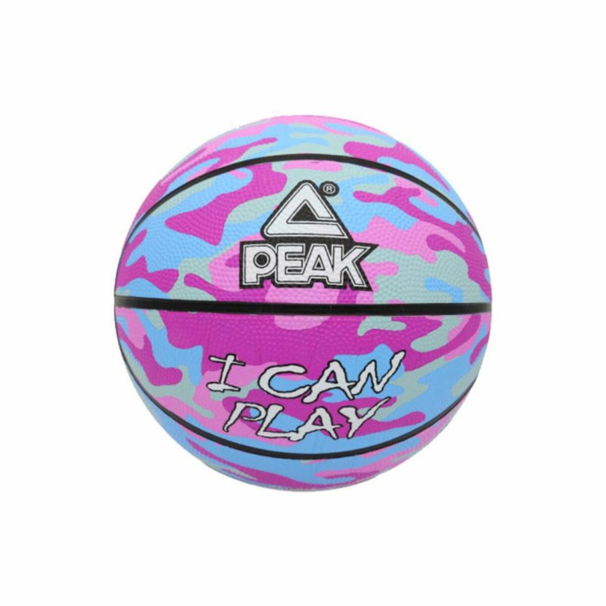 Basketball Ball Peak Peak Camo Ball Blue Light Pink (Size 5)-0