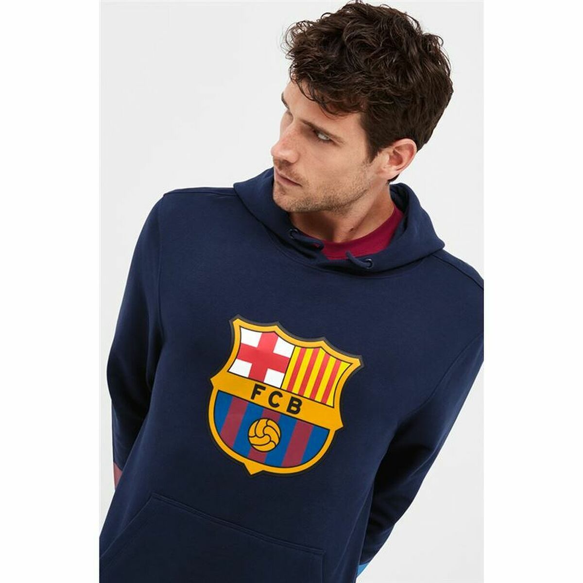 Men’s Hoodie F.C. Barcelona Navy Blue-7