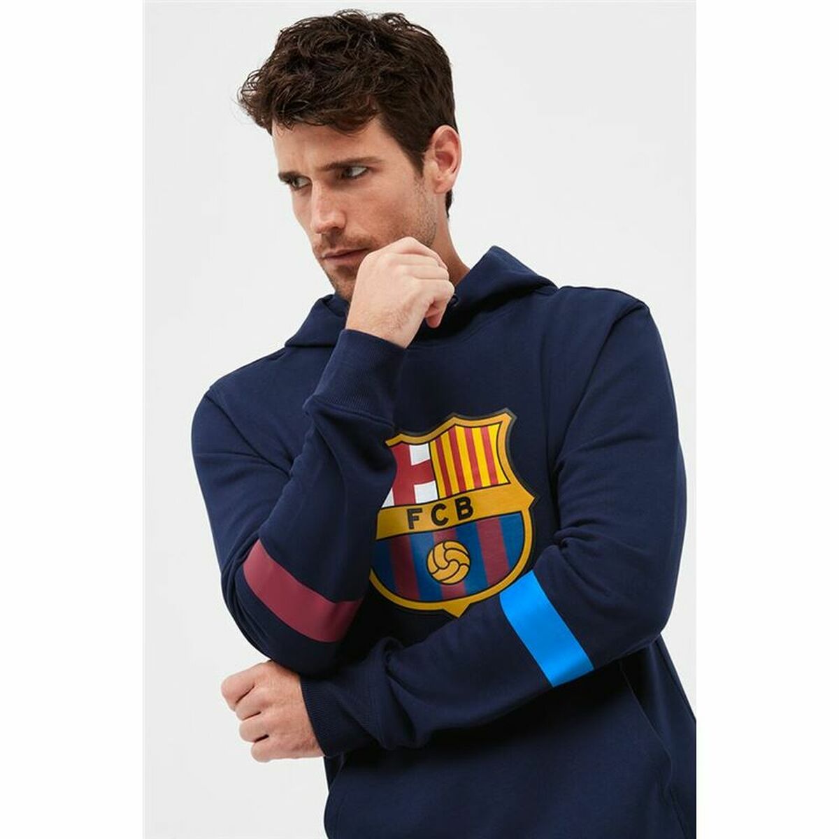 Men’s Hoodie F.C. Barcelona Navy Blue-6