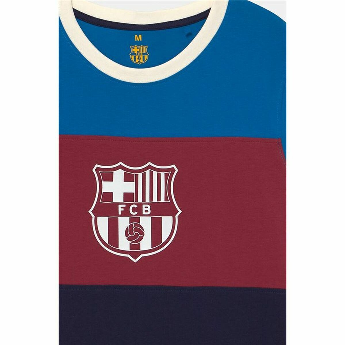 Children's Short Sleeved Football Shirt F.C. Barcelona Red-3