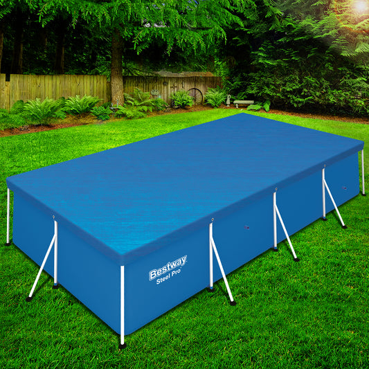 Bestway 58017 Pool Cover Fits 4x2.11m Above Ground Swimming Pool PE Blanket