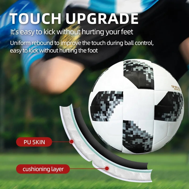 Factory Wholesale Custom Best PU Quality Soccer Balls Durable Adhere to Long-term Thermal Bonding Soccer