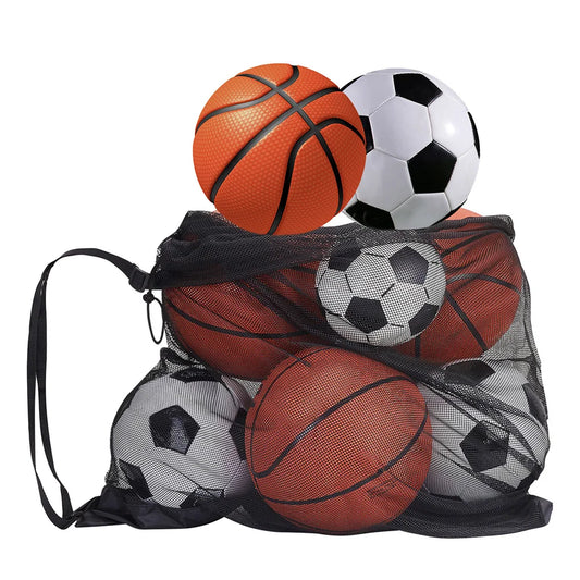 Extra Large Mesh Soccer Ball Bag – Professional Ball Bag for Basketball, Volleyball & Football