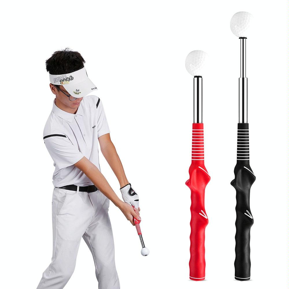 Indoor Golf Swing Practice Stick with Sound Assistant - Black