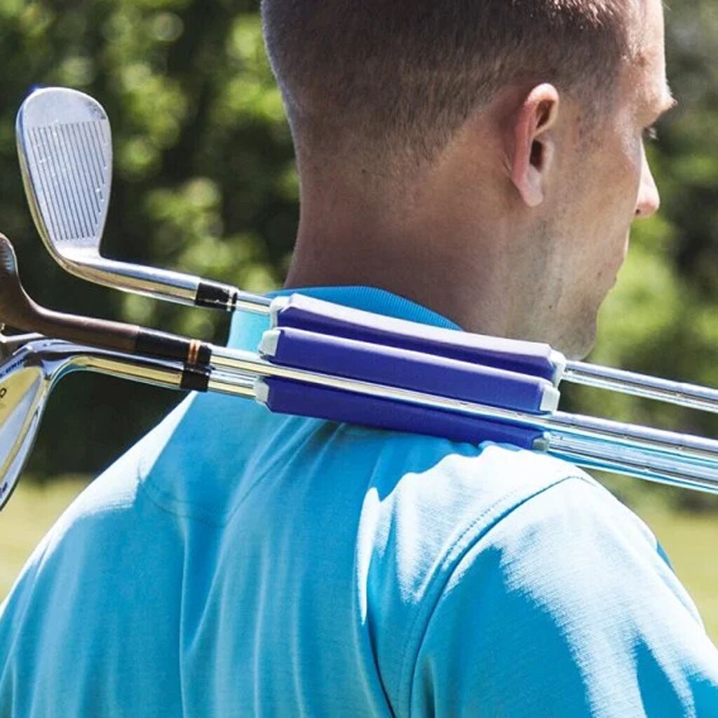 Grey And Blue Golf Club Carrier 2-Pack - Durable ABS+PET Golf Club Holder for Secure Storage and Easy Transport