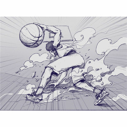 Basketball Ball Spalding Sketch Dribble Black Natural rubber (Size 7)-2