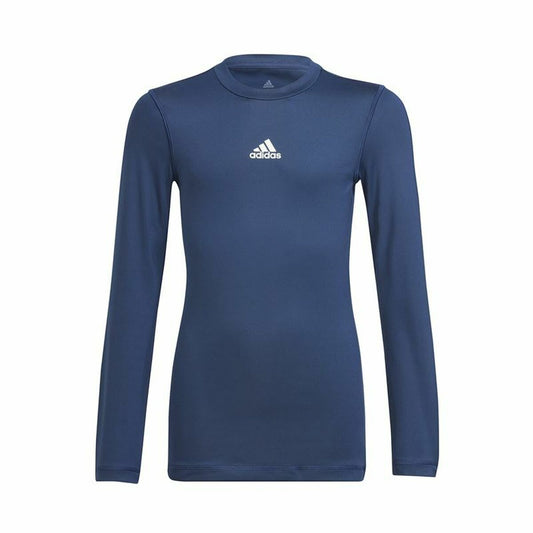 Children's Short Sleeved Football Shirt Adidas Techfit  Blue-0