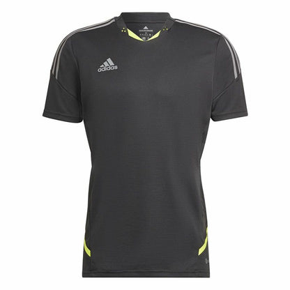 Men's Short-sleeved Football Shirt Adidas Con22 Black-0