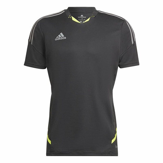 Men's Short-sleeved Football Shirt Adidas Con22 Black-0