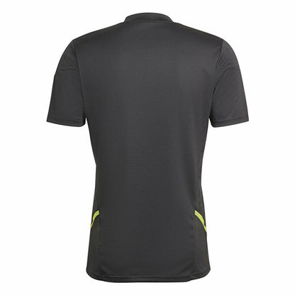 Men's Short-sleeved Football Shirt Adidas Con22 Black-1