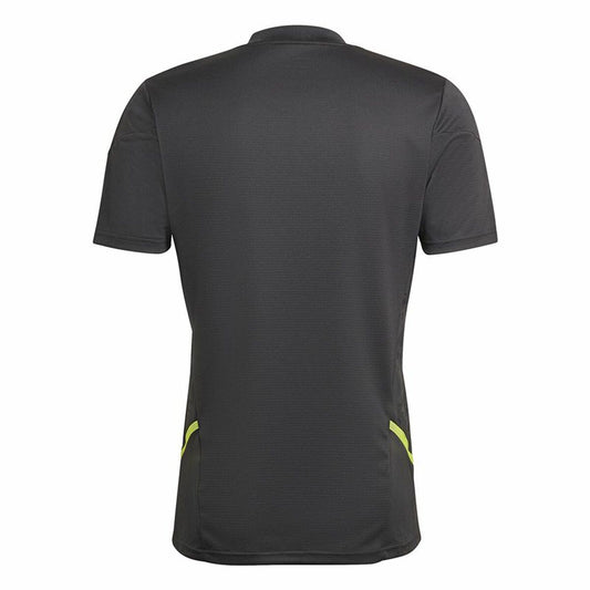 Men's Short-sleeved Football Shirt Adidas Con22 Black-1