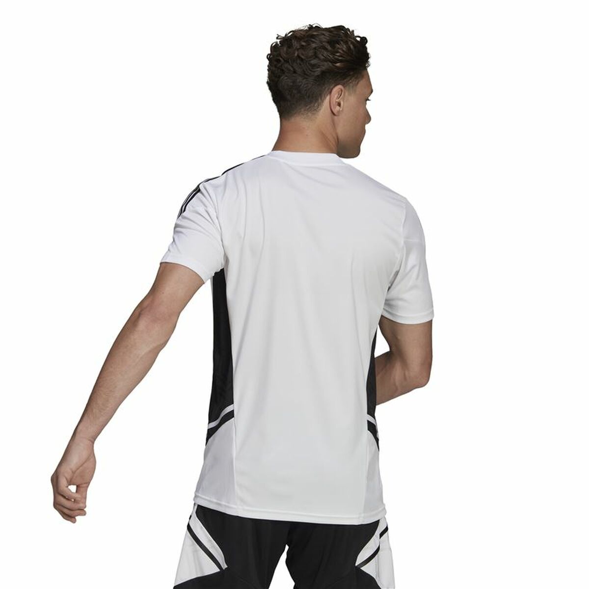Men's Short-sleeved Football Shirt Adidas Con22 White-5