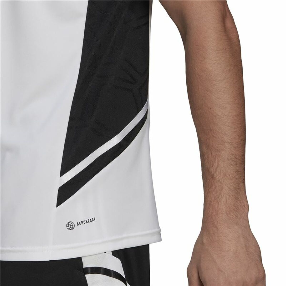 Men's Short-sleeved Football Shirt Adidas Con22 White-2