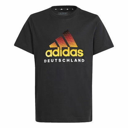 Short Sleeve T-Shirt Adidas Deutschland Black-0