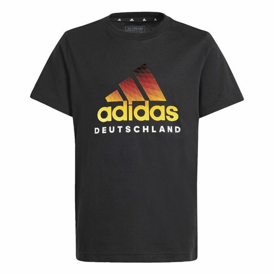 Short Sleeve T-Shirt Adidas Deutschland Black-0