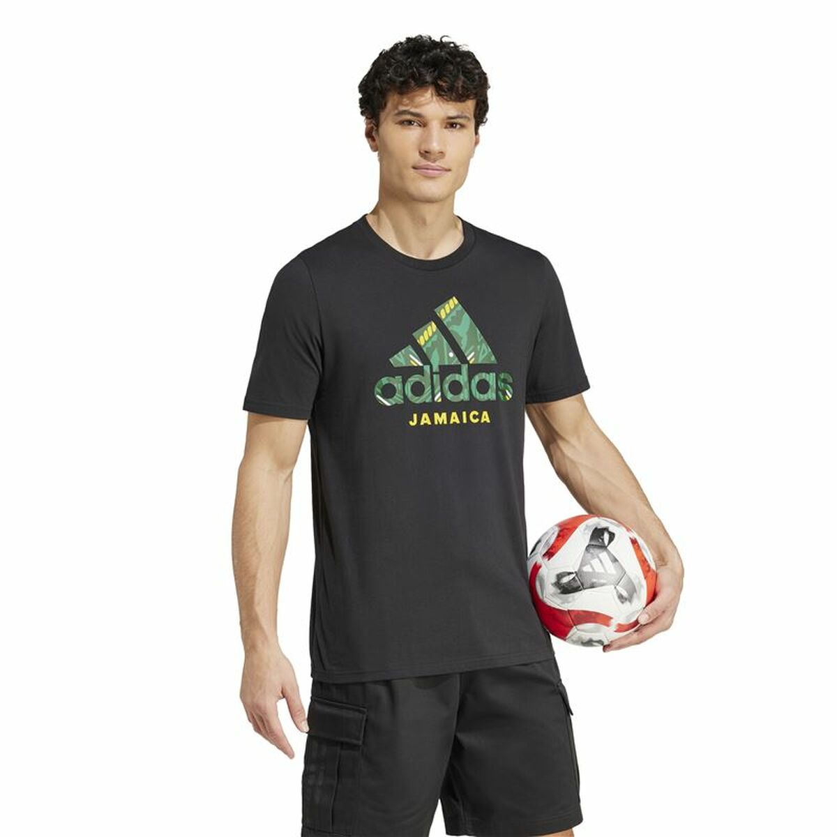 Football T-Shirt Adidas Jamaica Seasonal Graphic Blue-6