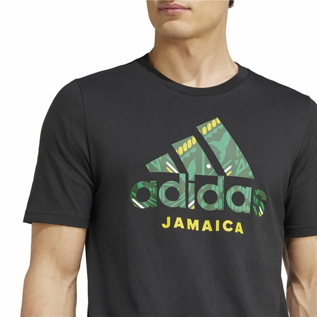 Football T-Shirt Adidas Jamaica Seasonal Graphic Blue-5