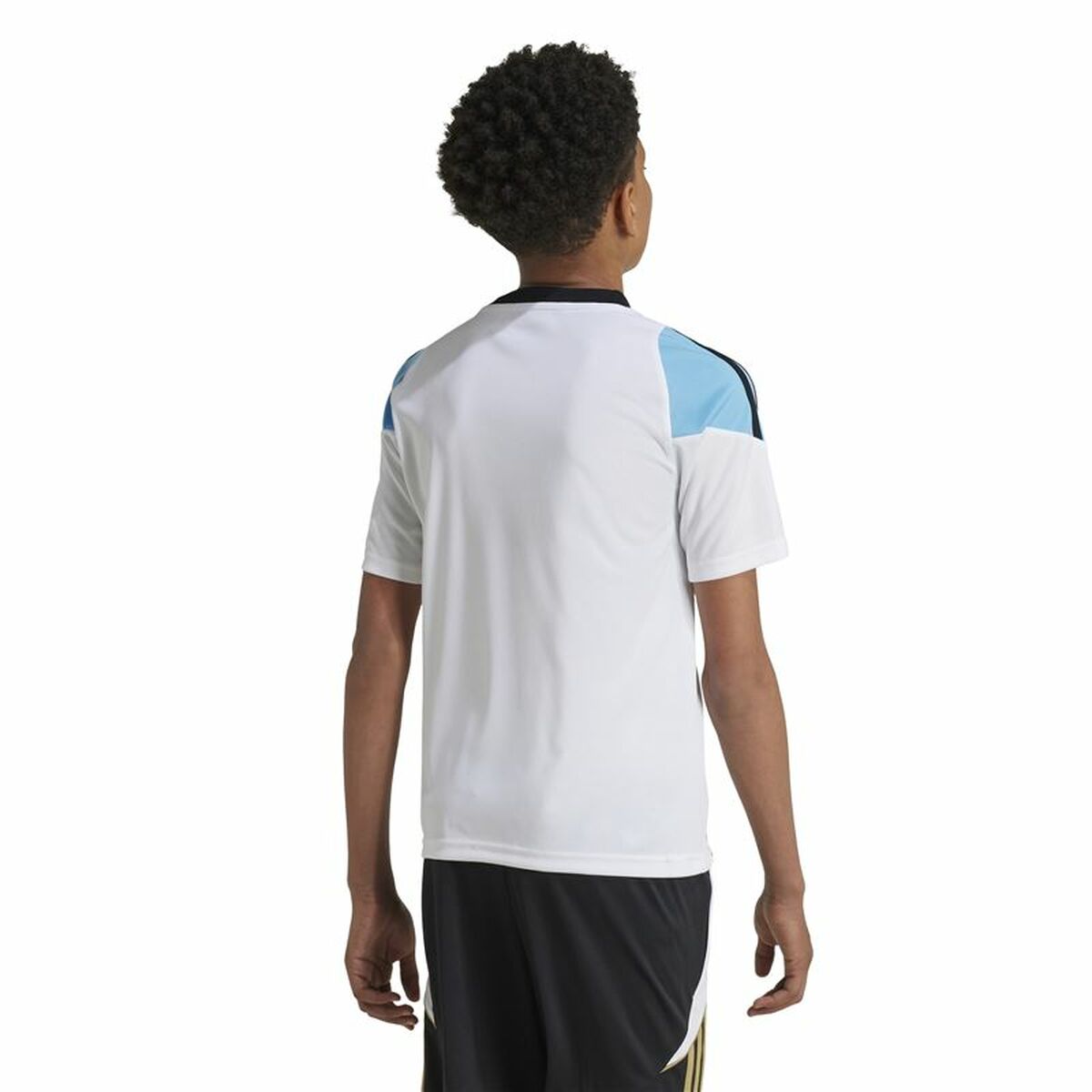 Football T-Shirt Adidas Messi Training Blue White-6