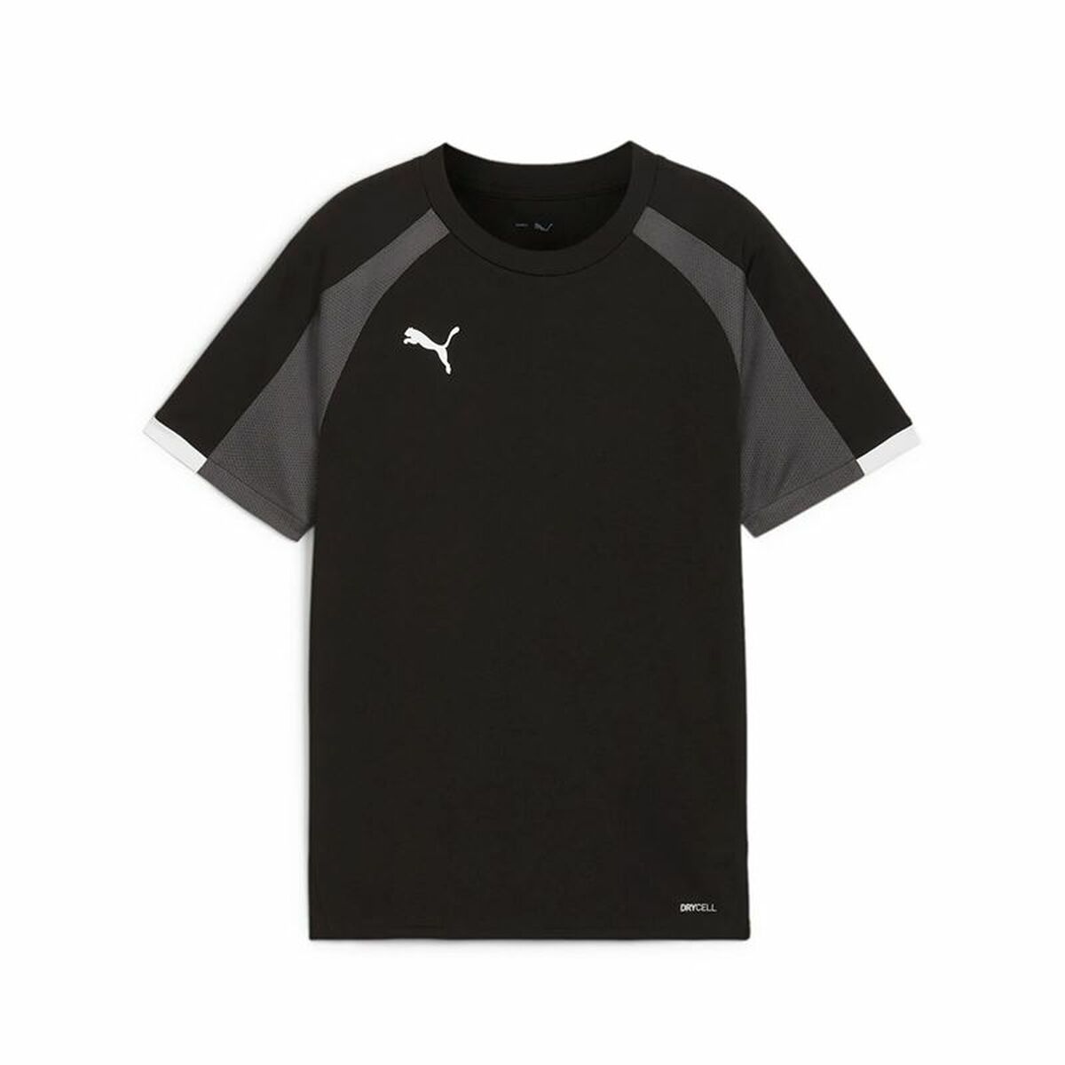 Children's Short Sleeved Football Shirt Puma Individualliga Black-0
