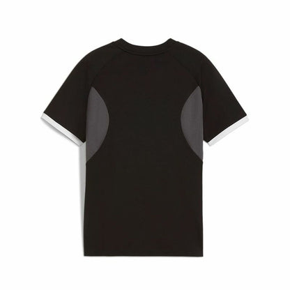 Children's Short Sleeved Football Shirt Puma Individualliga Black-5