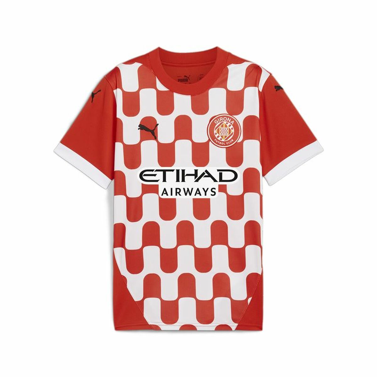Children's Short Sleeved Football Shirt Puma Girona 24/25 Home Replica Infantil-0