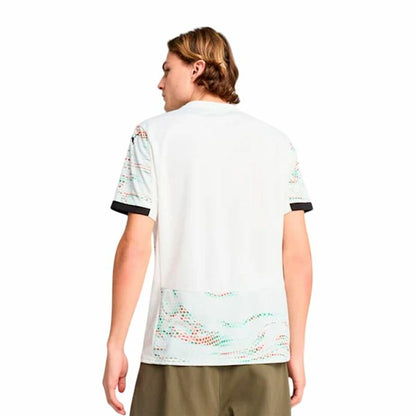Men's Short-sleeved Football Shirt Puma Portugal Away Repl White-5