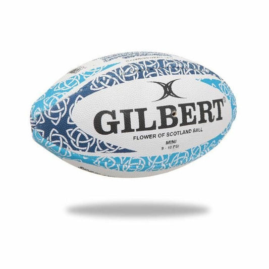 Rugby Ball Gilbert Mini Scotland Flower White-0