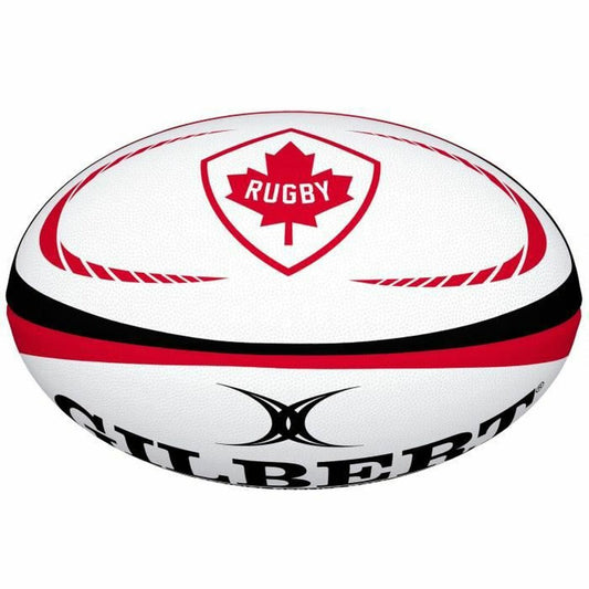 Rugby Ball Gilbert Canada Mini Replica 11 x 17 x 3 cm-0
