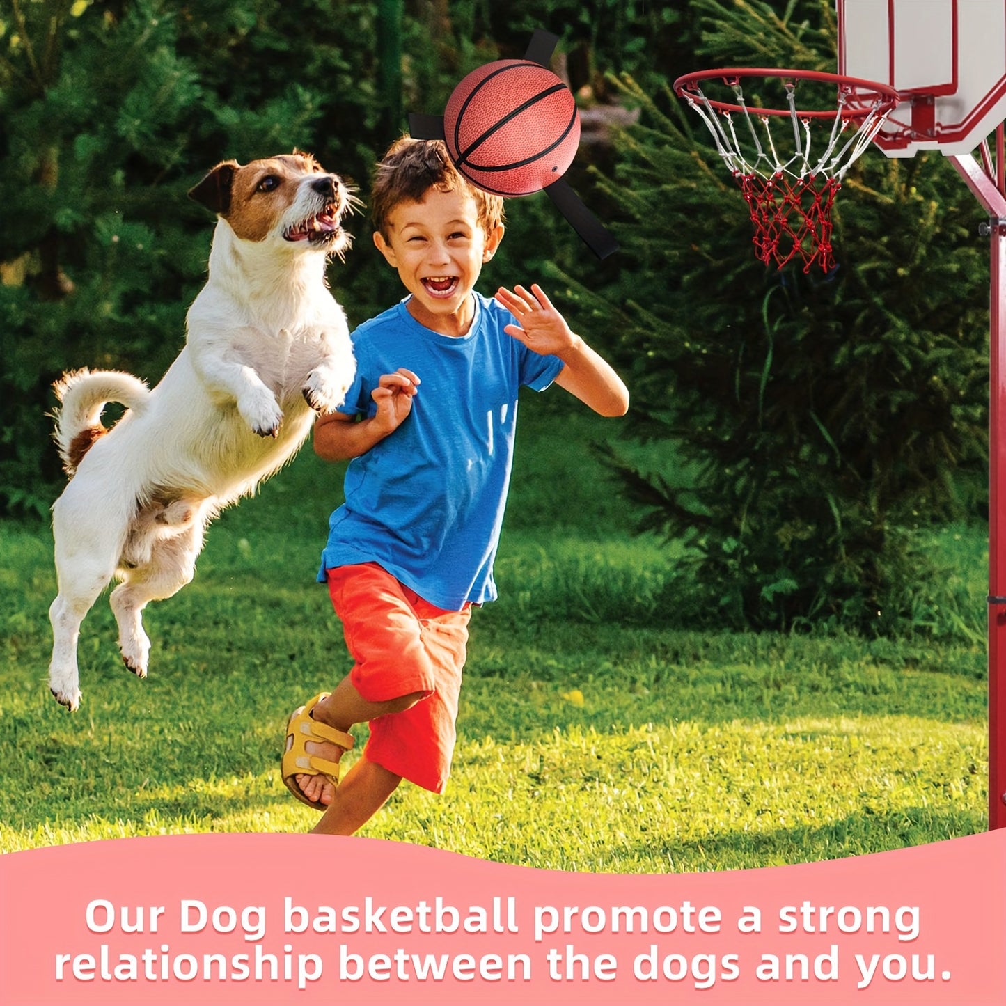 Basketball Shaped Dog Ball Toy, Fun Interactive Dog Chew Toy Dog Bite Balls With Straps For Small Medium And Large Dogs
