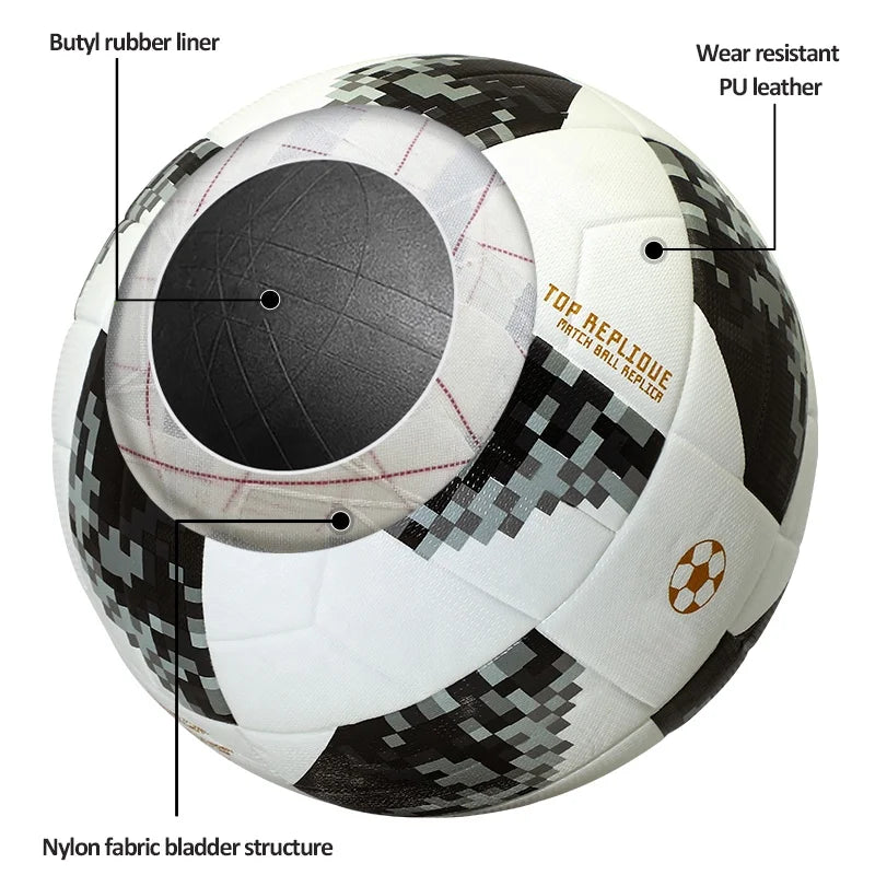 Factory Wholesale Custom Best PU Quality Soccer Balls Durable Adhere to Long-term Thermal Bonding Soccer