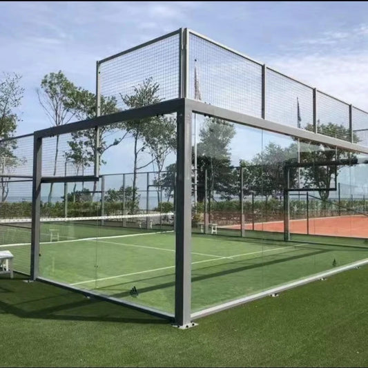 Panoramic Padel Tennis Court – 12mm Tempered Glass Professional Set