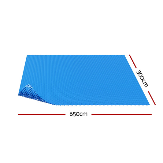 Aqua Buddy Pool Cover 600 Micron 6.5x3m Swimming Pool Solar Blanket Blue